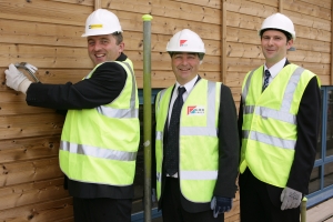 Priority Sites\' area development manager Miles Carden with John Fox from Kier and Dave Roberts from SWRDA 